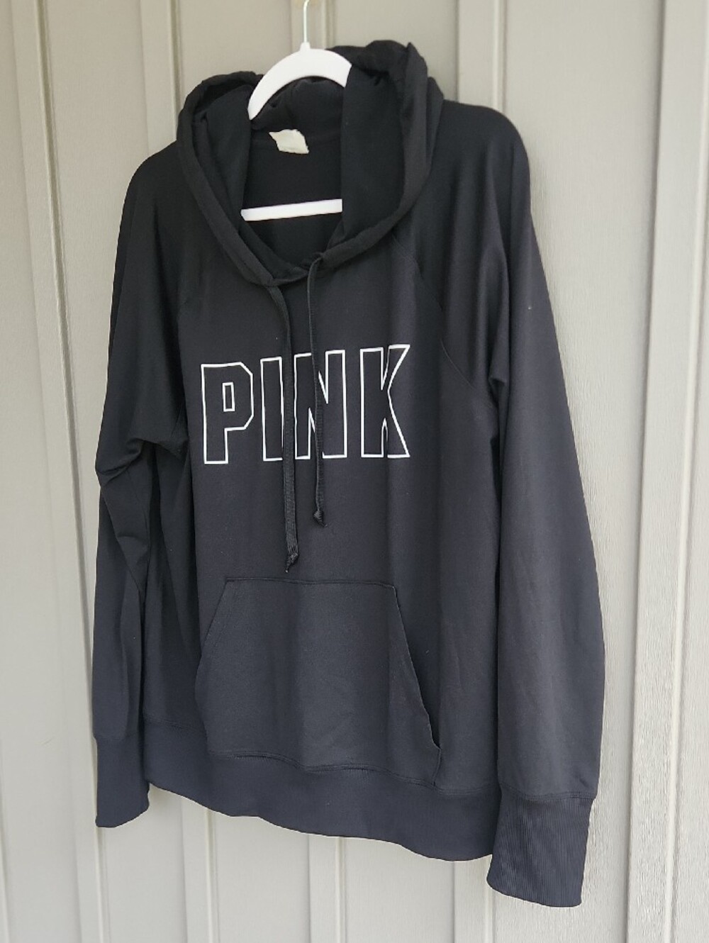 PINK Active Logo Black Hoodie XL - Picture 2 of 6